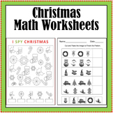 Christmas Math Worksheets- Christmas Theme Math Work for E
