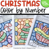Christmas Math Worksheets Color by Number 4th Grade