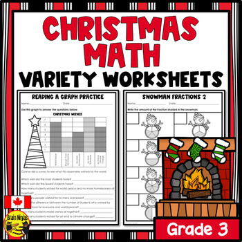 Preview of Christmas Math Worksheets | Numbers to 1000