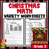 Christmas Math Worksheets | Grade 3