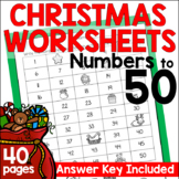 Christmas Math Worksheets for Numbers to 50