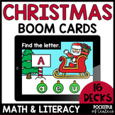 Christmas Math and Literacy Bundle Boom Cards™ - December 