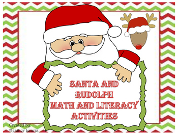 Preview of Christmas Math and Literacy Center Activities