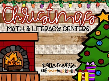 Preview of Christmas Math and Literacy Centers {stations} for Kindergarten