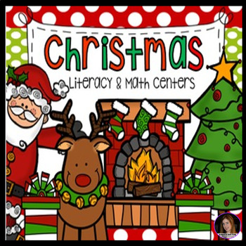 Preview of Christmas Math and Literacy Centers {CCSS}