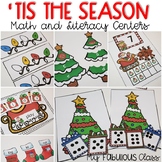 Christmas Math and Literacy Centers for Kindergarten