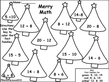 Christmas Math and Literacy FREEBIE! No-Prep by First Grade Lilly Pad