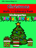 Christmas Math and Literacy No prep Kindergarten