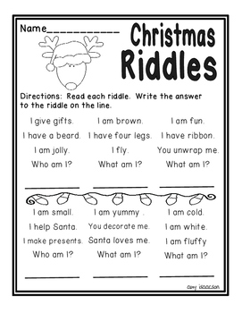 Christmas Math And Literacy Printables By Amy Isaacson 