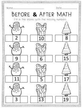 Christmas Math - sequencing / missing number / Reindeer by Teacher ...