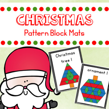 Preview of Christmas Math with Pattern Blocks