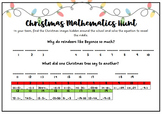 Christmas Mathematics Scavenger Hunt