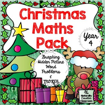 Preview of Christmas Maths Pack  for Year 4- UK English