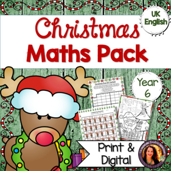 Preview of Christmas Maths Activities for Year 6 | PRINT & DIGITAL
