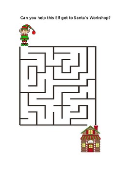 Download Christmas Maze by Enrichment Academy | Teachers Pay Teachers