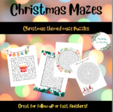 Christmas Maze Puzzle worksheets