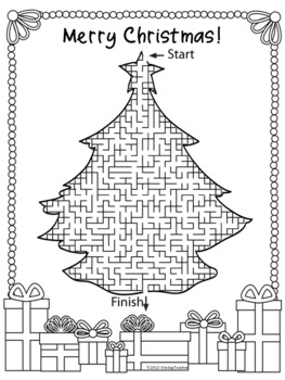 Christmas Mazes by Windup Teacher | Teachers Pay Teachers