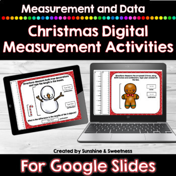 Preview of Christmas Measurement Activities For Google Slides