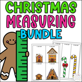 Preview of Christmas Measurement Activities for 1st Grade and 2nd Grade Math Centers