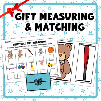 Preview of Christmas Nonstandard  Measurement | PreK Kindergarten Math | Size Matching