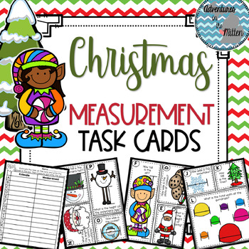Preview of Christmas Measurement Task Cards