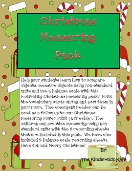 Preview of Christmas Measuring Pack