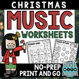 Christmas Mega Pack of Music Worksheets