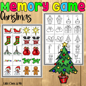 Christmas Memory Game by Little Ones And Me | Teachers Pay Teachers