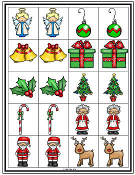 Christmas Memory Game by Little Ones And Me | Teachers Pay Teachers