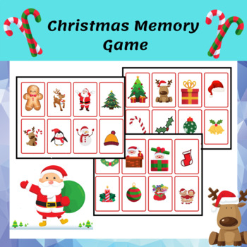 Christmas Memory Matching Game by Little Hands Discovering Minds