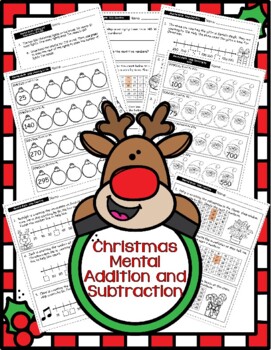 Christmas Mental Addition and Subtraction by The Savvy Second Grade Teacher