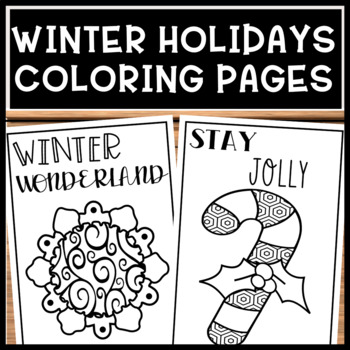 Preview of Christmas Mindfulness Coloring Page Doodles For Kids and Teens NO PREP