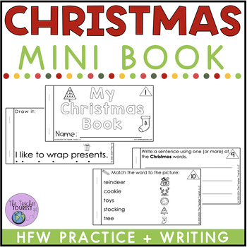 Preview of Christmas Mini Book | Reading and Writing Activity