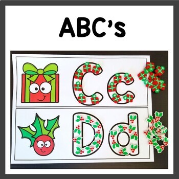 Printable Holiday Math Mats for Mini Erasers - No Time For Flash Cards
