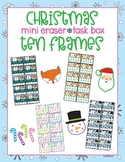 Christmas Mini Eraser Task Box Ten Frames