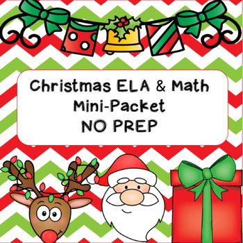 Preview of Christmas Mini-Packet NO PREP