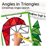 Christmas Missing Angles in Triangles Activity Pack