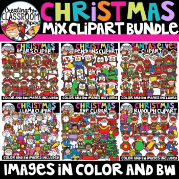 Preview of Christmas Mix Clipart Bundle {Christmas Clipart}