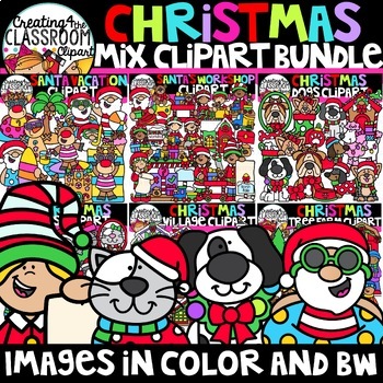 Preview of Christmas Mix Clipart Bundle {Creating4 the Classroom}