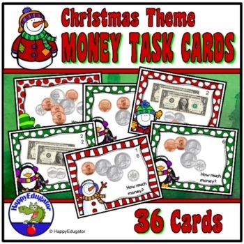 Preview of Christmas Money Task Cards