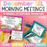 Christmas Morning Meeting Slides - December SEL Activities