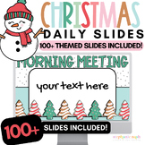 Christmas Morning Slides Editable| December Morning Slides