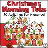 Christmas Morning Tubs for Preschool/PreK | December Presc