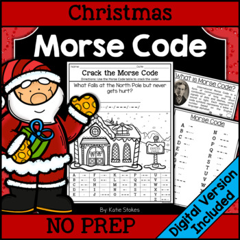 Preview of Christmas Morse Code Activities | Printable & Digital