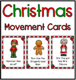 Christmas Movement Cards for Brain Break Exercises