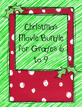Preview of Christmas Movie Bundle for Grade 6 to 9 - 8 movies