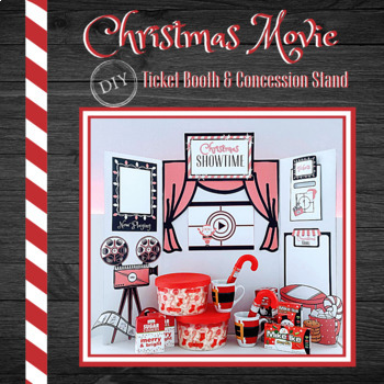 Preview of Christmas Movie Ticket Booth & Concession Stand