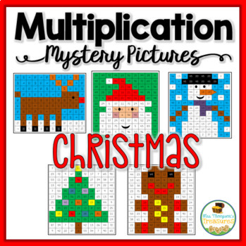 Preview of Christmas Multiplication Activities - Mystery Pictures