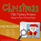 Christmas Multiplication Worksheet, Multiplying Number Mat