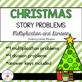 Christmas Multiplication & Division Story/Word Problems